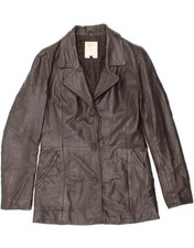 FREEHERON Womens Leather Jacket IT 44 Medium Black Leather CA01