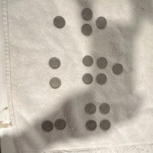 US Buffalo Nickel Lot 5C Circulated x17