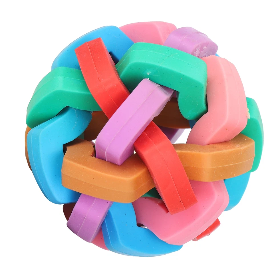 Small Dog Puppy Toy Colorful Soft Squeak Dog Plaything With Inside Bell Pet NEW - Image 2 of 4