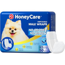 50 Pack Waist Disposable Dog Diapers Male Wraps Belly Bands Pet Soft X small