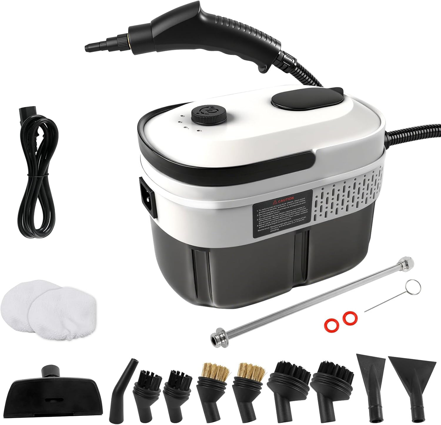 Vaporetto Portatile 2500W: Pulizia Rapida Alta Temperatura 105°C - 1