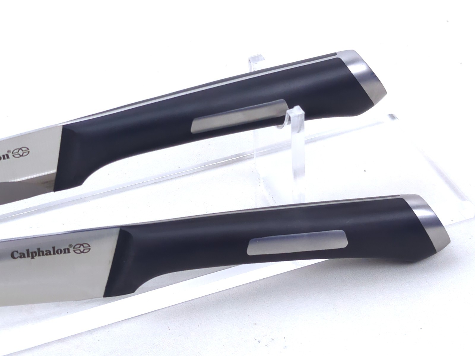 2pc Calphalon PRECISION SERIES 4" Serrated STEAK Knife SET, Stainless Steel, NEW