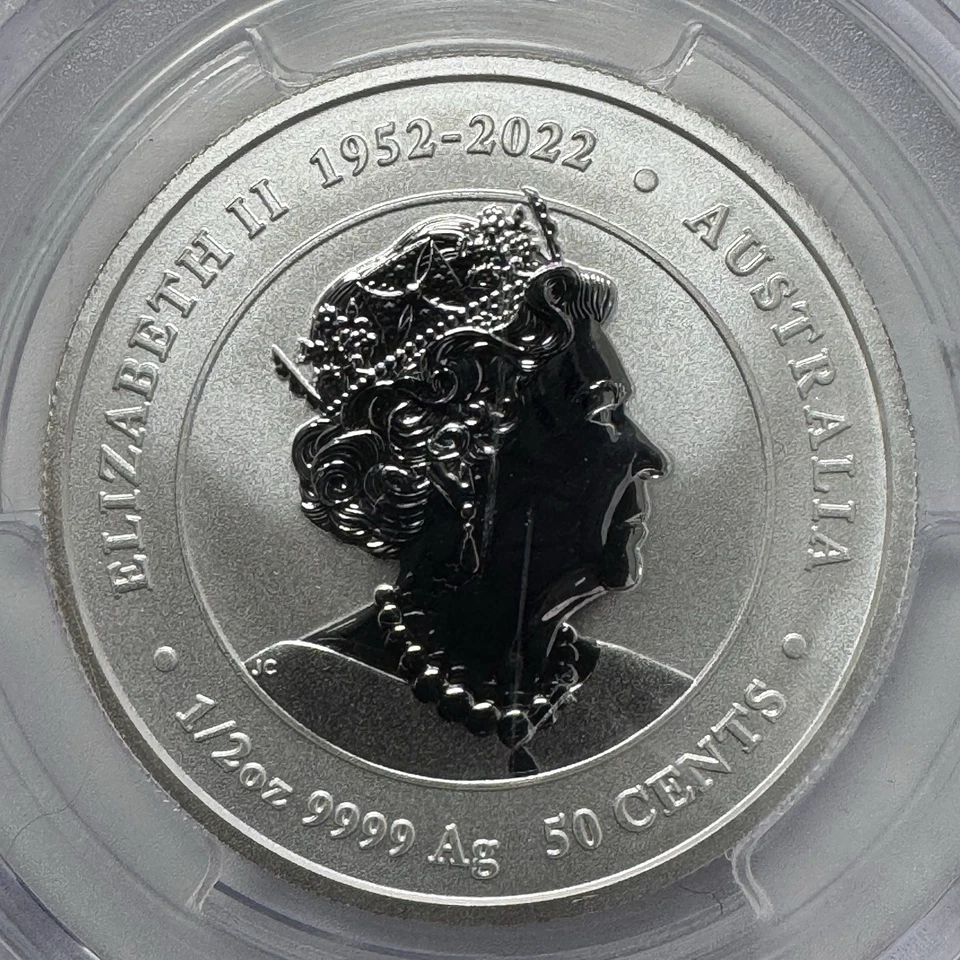 2024 P125 50C Australia Year Dragon 1/2oz Ag Orange - Imagem 4 de 4