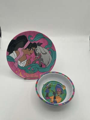 Rare Vintage Disney The Hunchback Of Notre Dame Plastic Melamine Bowl & Plate