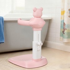 Shower Toddler Stand Foldable, Adjustable Height Baby Shower Standing Pysqxloigh