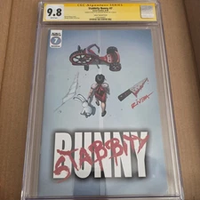 Stabbity Bunny #7 CGC SS 9.8 Richard Rivera Akira Homage signed/ remarked