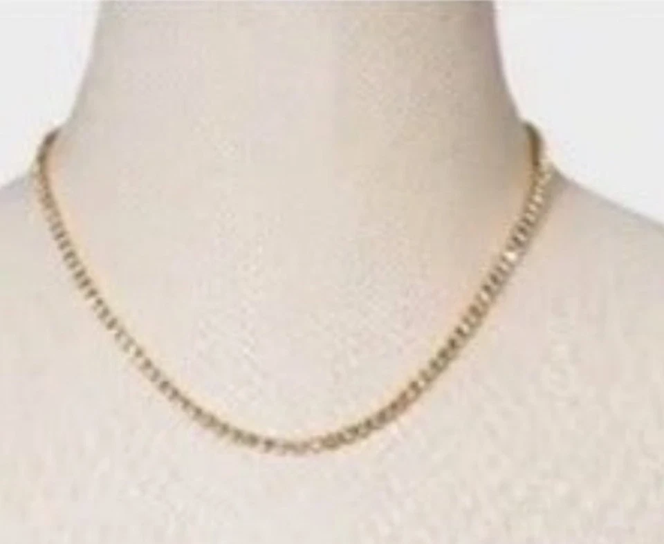 Collar con cuello baguette de cristal dorado para mujer SUGARFIX by BaubleBar Foto 2 de 4