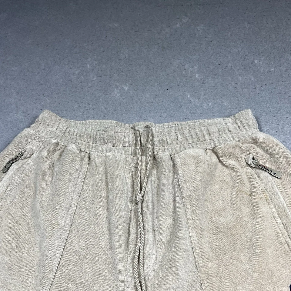 Pantalones Cortos De Colección Fubu Para Hombre Talla XL Beige Carga Bolsillos Y2K Cordón Foto 2 de 4