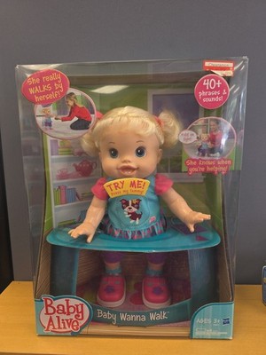 Vtg 2011 New In Box Interactive Baby Alive Baby Wanna Walk Doll Collectible
