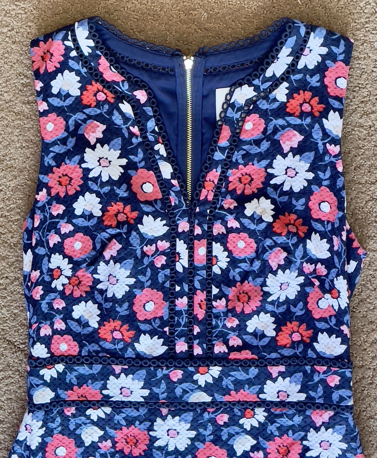 Abito donna Kate Spade New York nuovo cerniera dorata taglia 2 small