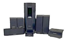 Panasonic 8pc Home Theater Surround Sound System SB-HW750 SB-HS750 SE-FX65