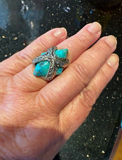 Studio Barse Turquoise Sterling Silver  X  ri...