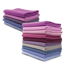 Bündchenstoff Set Lila 1 als Paket BIO Schlauchware ÖKO-TEX ® Bündchen Nähen 