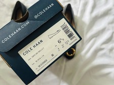 Cole Haan Skylar Ballet Flats Black Leather Size 6.5B Brand New with Box