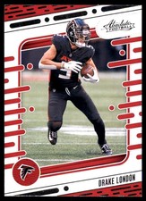 Drake London 2024 Panini Absolute #6 Falcons NFL READ FREE SHIPPING AutographDen