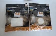 (2) Vacmaster Dust Bags 3 Pack Vacuum 4-5 Gallons Dry Vacmaster & Shop Vac VDB45