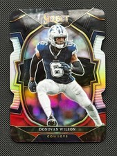 2022 Panini Select Black and Red Prizm Die Cut #86 Donovan Wilson Dallas Cowboys