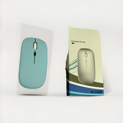 Wireless Ergonomic Silent Mouse, Adjustable Nano Receiver, Blue