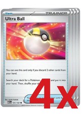 4x Ultra Ball 131/132 Pokemon PLAYSET ME01: Mega Evolution x4