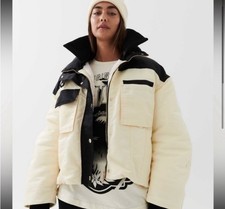 P.E Nation Layback Jacket Coat in Winter Whit...