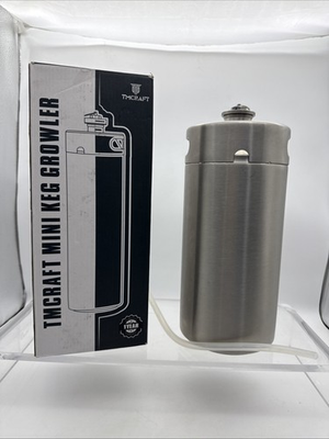 #ad 128oz 1 Gallon Stainless Steel Pressurized Beer Mini Keg Growler $24.99