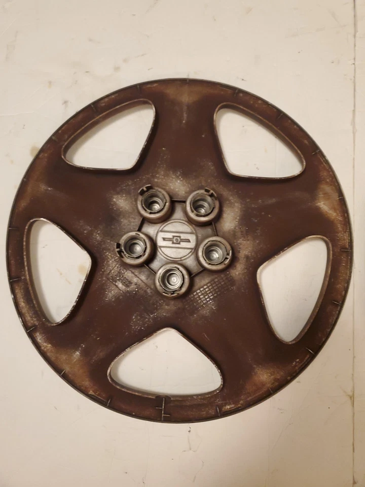 LOTE de 2) 2000-2002 Chevrolet Cavalier 15" GM OEM tampa de roda calota 9593209 - Imagem 4 de 4