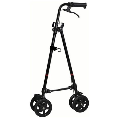 Wheel with brake Cane II Working cane used like a handrail Seniors Adults Black