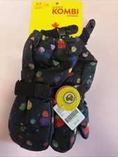 Kombi Children Crazy Cariboo Mittens - Mineral Space In Size S NWT