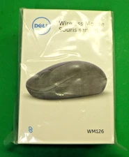 NEW(Sealed) Dell Scrolling Wireless Mouse Black WM126 NTX5X