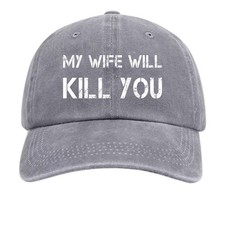 Funny Marriage Quote Vintage Washed Baseball Cap Humorous Casual Husband Hat