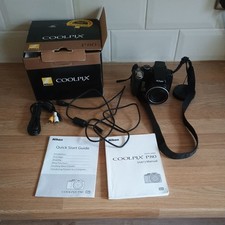 Nikon Coolpix P80 10.1mp 18 zoom Digital camera with cables. No charger. 