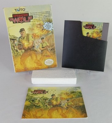 Operation Wolf Nintendo Authentic NES Tested Complete in Box Video Game