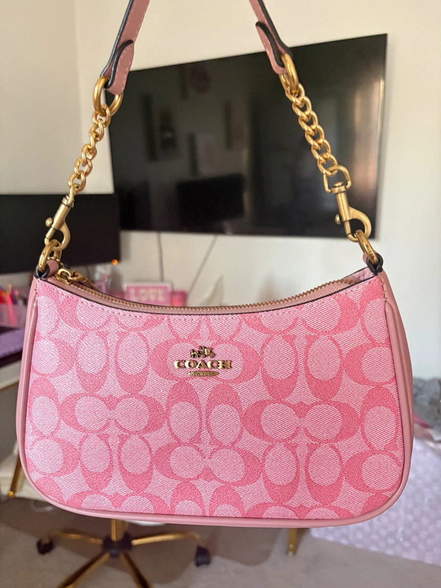 バッグ COACH Pink Leather Chain Party Bag Y2K 25+ Coach Pink Shoulder Bag Bags & Handbags for Women for sale