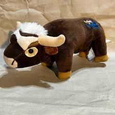 PBR Pequeño Toro de Peluche Marrón Bushwacker Licencia Oficial Rodeo Souvenir