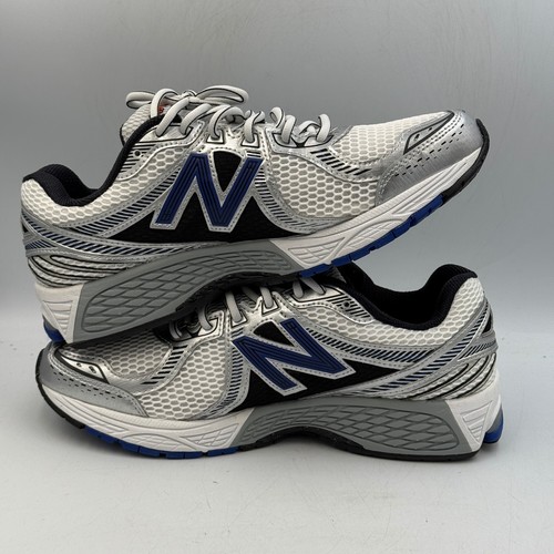 New Balance 860V2 Sneaker UK 9,5 weiß/silber/blau/schwarz - Bild 5 von 11
