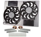 Derale Cooling Fan Assembly 16927; H.O. RAD Steel Shrouded 2x12 Dual Electric
