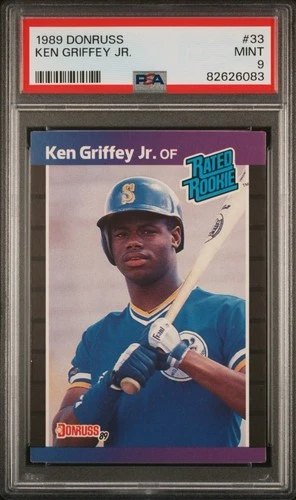 1989 Donruss Ken Griffey Jr. Rookie RC #33 PSA 9 Mint HOF Seattle Mariners