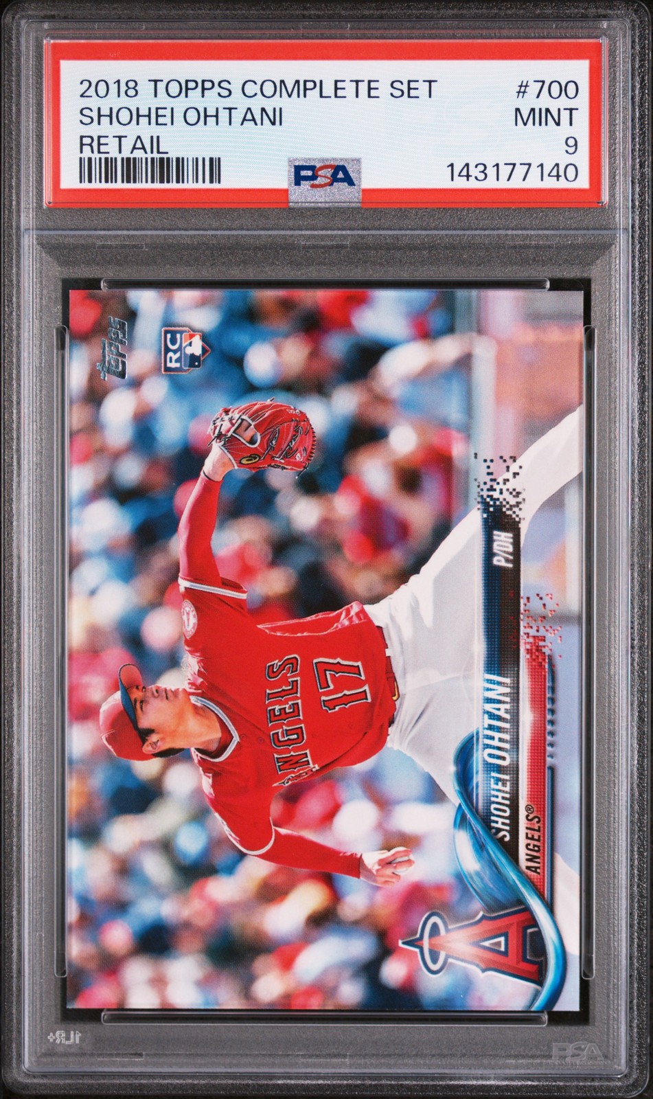 2018 TOPPS COMPLETE SET RETAIL #700 SHOHEI OHTANI ROOKIE RC PSA 9