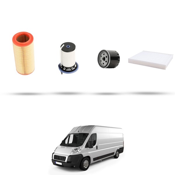 Hoffcar Wartungsset - 3 Filter FüR Fiat Ducato 2.3 JTD 109KW Ab 2011-image
