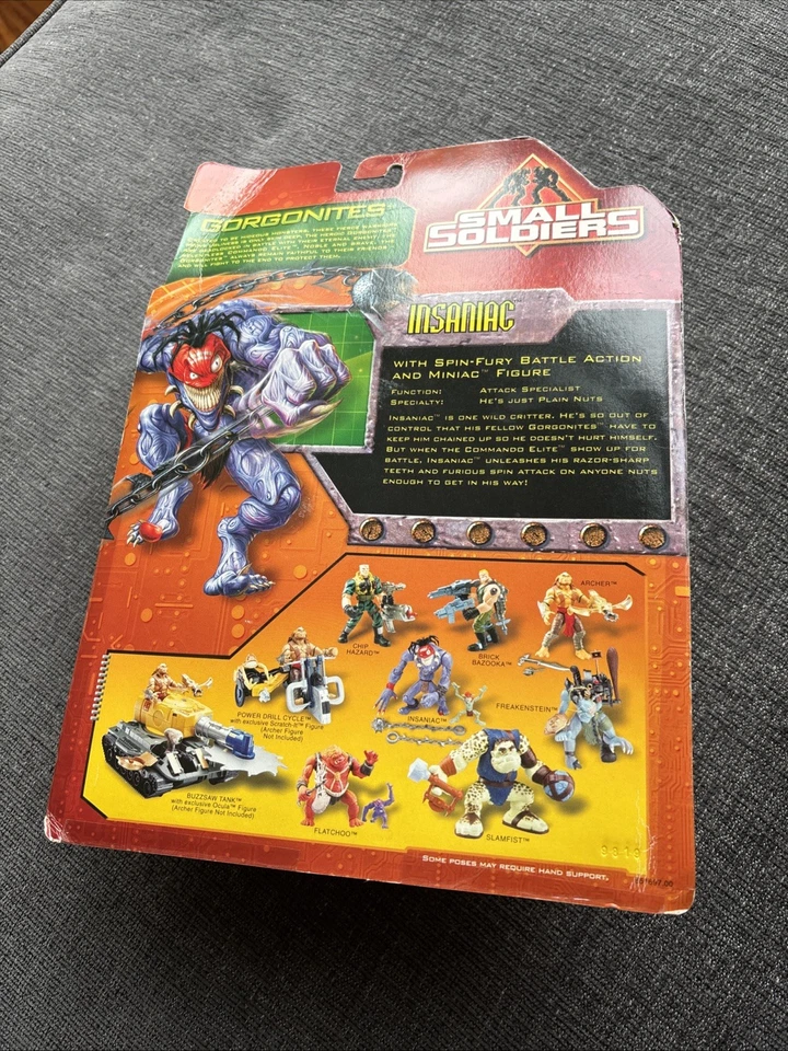 Figura de acción Small Soldiers Insaniac sin usar, en caja, Kenner 1998 Gorgonitas de colección Foto 4 de 4