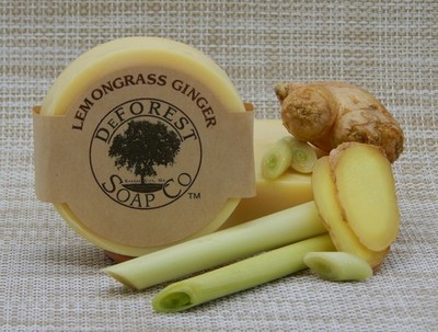 LEMONGRASS GINGER Scent, All natural, Handcrafted, Body Bar, 3.5 oz