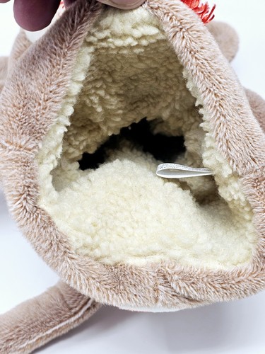 Daphne handgefertigte Socke Affe Golf Kopfbedeckung oder Handpuppe 14” x 8” sehr guter Zustand - Bild 9 von 10
