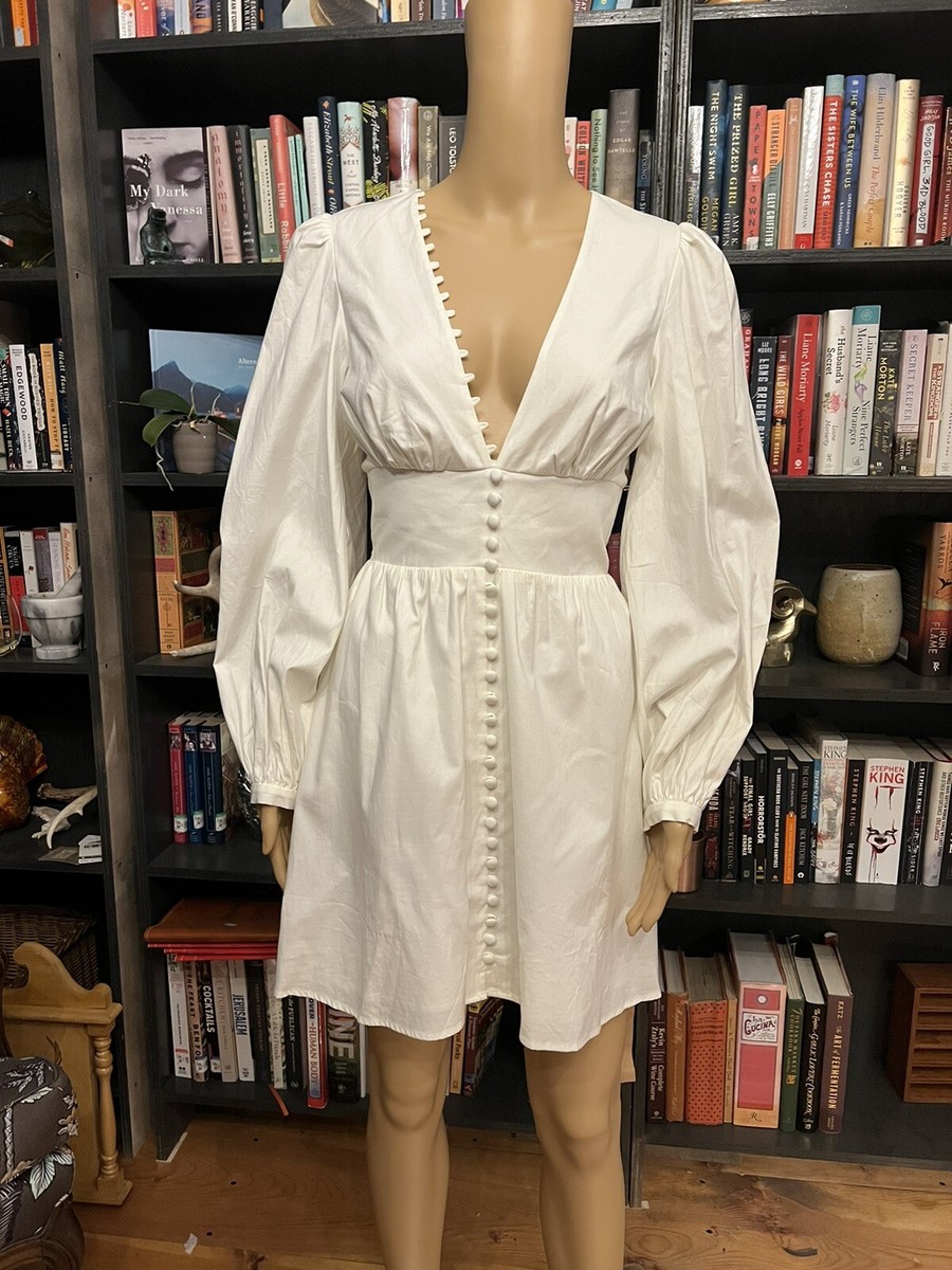 off the shoulder dress cover up Yellow Floral Embroidered Off Shoulder Ruffle Cut Out Tie Up Mini Dress Large