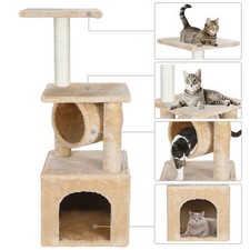 Cat Tree 36 inch Scratching Toy Activity Centre Cat Tower Cat Condo Multi-Level