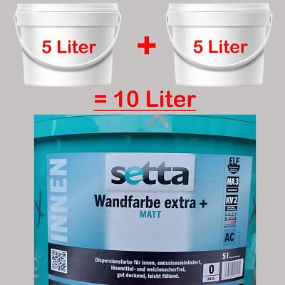 Setta Wandfarbe extra weiß matt 10l gut deckend leicht füllend lösemittelfrei 