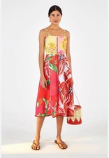 Farm Rio Super Colorful Sundress Size L New With Tags!!