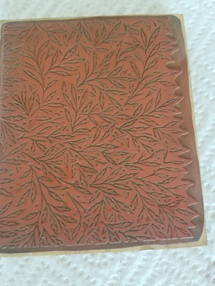 JudiKins 2234J Leaf floral background rubber stamp 5" x 6" - Imagem 2 de 3