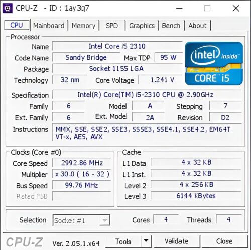 Intel Core I5-2310 2,90GHz - Foto 3 di 3