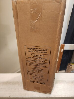 EGO 2 In Twin Sz Memory Foam Mattress Topper, Cooling Gel Foam Factory Sealed 