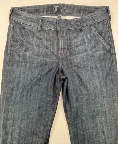 Pantalón de mezclilla retro de corte bota azul años 70 talla 12 KUT From the Cloth para mujer - Imagen 5 de 12